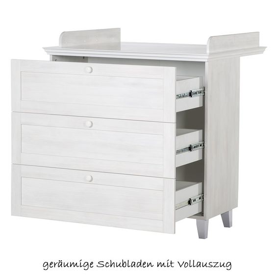 Roba Kinderzimmer Sarah mit 3-türigem Schrank, Bett, Wickelkommode