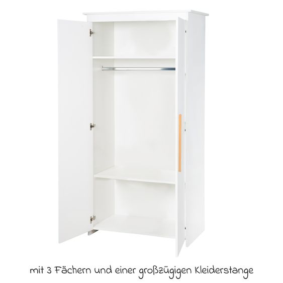 Roba Kleiderschrank Lilo 2-türig - Weiß