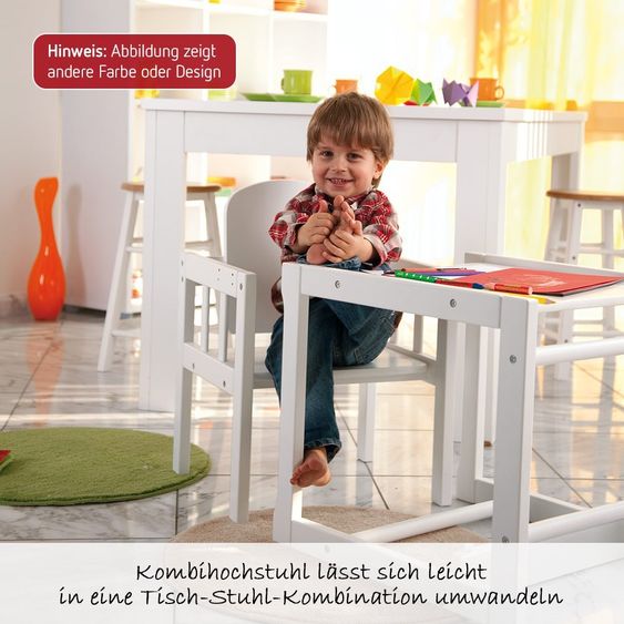 Roba Combi high chair nature with wooden dining board - Jumbotwins