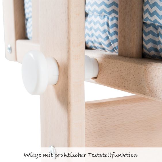 Roba Komplett-Wiege Bio-Buche Natur - Vintage Bär