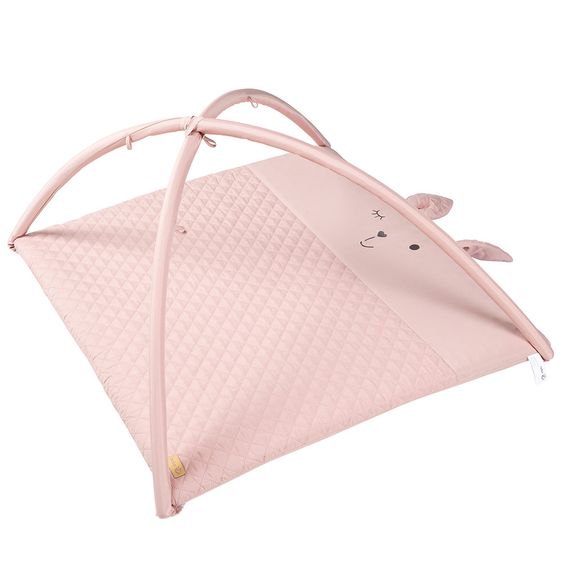 Roba Krabbeldecke / Wickelauflage mit Spielbogen - 75 x 85 cm - Roba Style Lily - Rosa Mauve