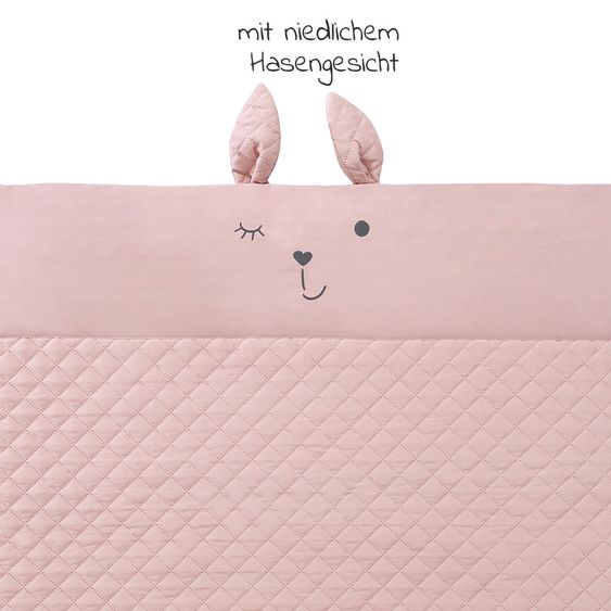 Roba Krabbeldecke / Wickelauflage mit Spielbogen - 75 x 85 cm - Roba Style Lily - Rosa Mauve