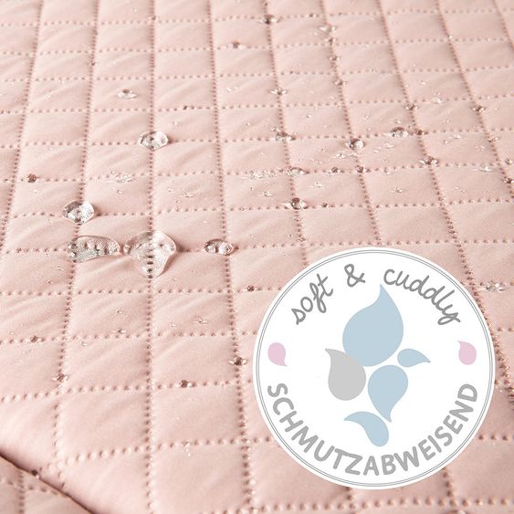 Roba Krabbeldecke / Wickelauflage mit Spielbogen - 75 x 85 cm - Roba Style Lily - Rosa Mauve