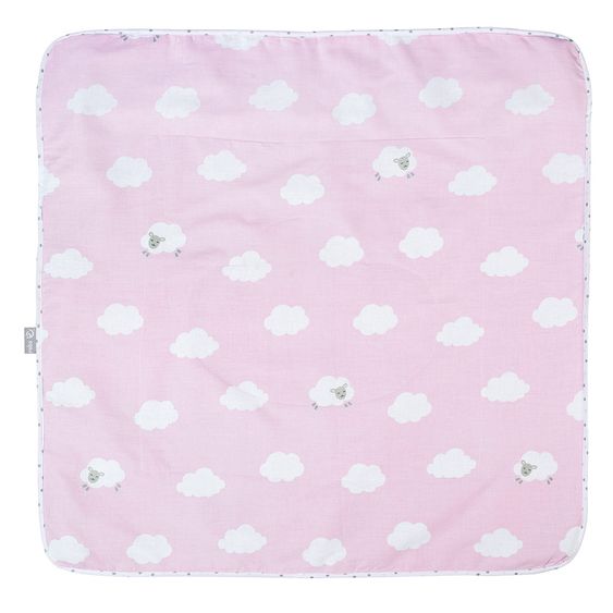 Roba Snuggle blanket 80 x 80 cm - Little cloud - Pink