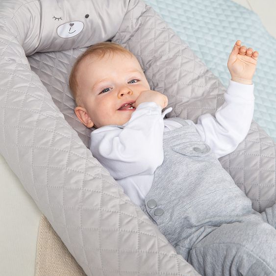 Roba Kuschelnest Baby-Lounge - Roba Style Sammy - Silbergrau