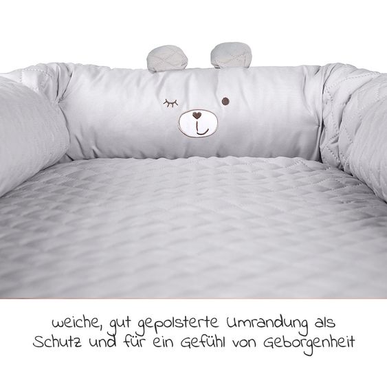 Roba Kuschelnest Baby-Lounge - Roba Style Sammy - Silbergrau