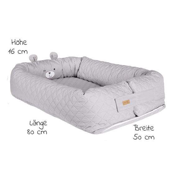 Roba Kuschelnest Baby-Lounge - Roba Style Sammy - Silbergrau