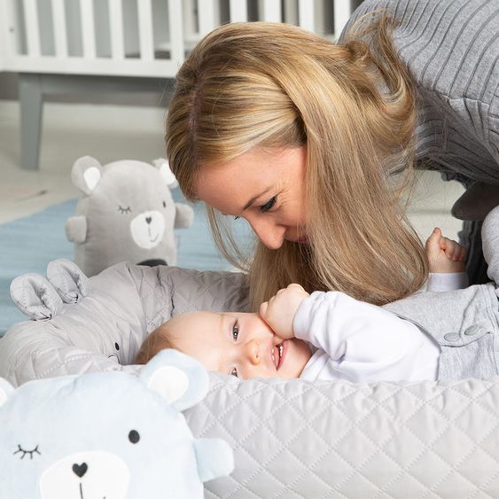 Roba Kuschelnest Baby-Lounge - Roba Style Sammy - Silbergrau