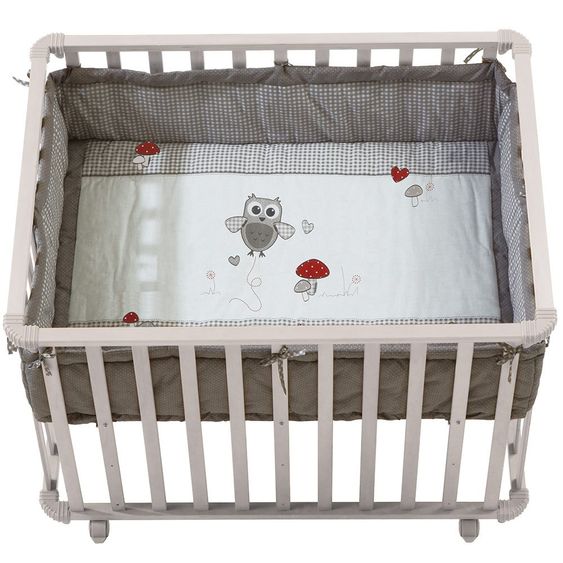 Roba Playpen white incl. insert 75 x 100 cm - Adam & owl