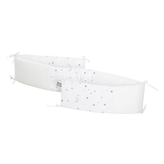 Roba Paracolpi per lettino Easy Air safe asleep con inserti in mesh 170 x 16 cm - Sternenzauber - Grigio