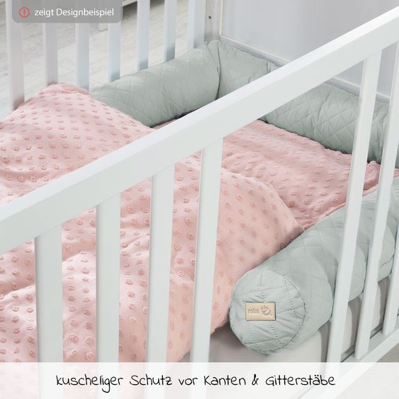 Roba Nestchenschlange Organic 170 cm - Lil Planet - Rosa Mauve