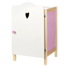 Puppen-Kleiderschrank Scarlett - Weiß Rosa