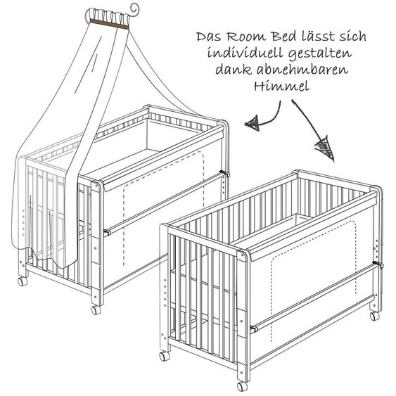 Roba Room Bed Weiß inkl. Zubehör 60 x 120 cm - Adam & Eule