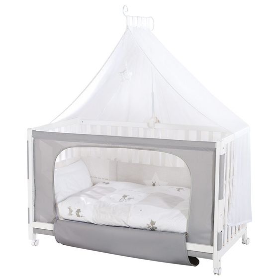 Roba Room Bed White incl. accessories 60 x 120 cm - Fox & Bunny