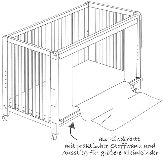 Roba Room Bed Weiß inkl. Zubehör 60 x 120 cm - Happy Cloud 