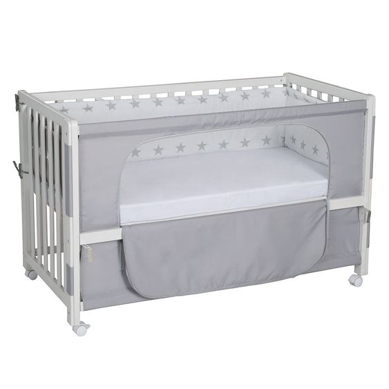 Roba Room Bed White incl. Accessories - Little Stars - Grey