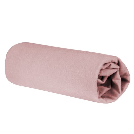 Roba Spannbetttuch aus Organic Baumwolle 60 x 120 cm / 70 x 140 cm - Lil Planet - Rosa Mauve