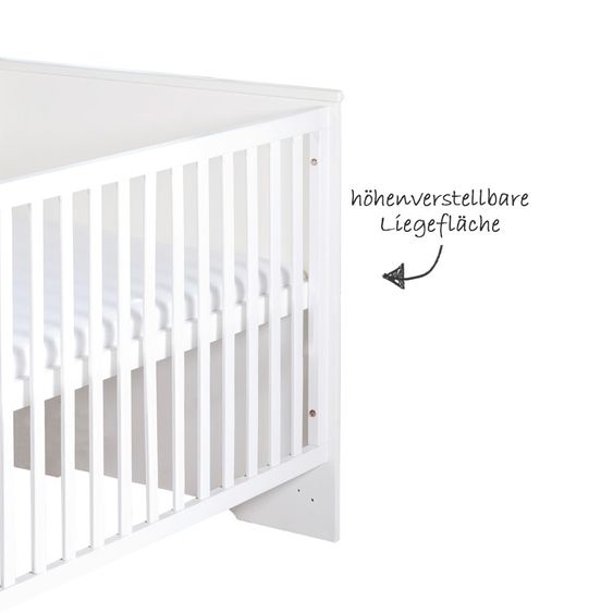 Roba Sparset Kinderzimmer Dreamworld 3 mit Bett, Wickelkommode