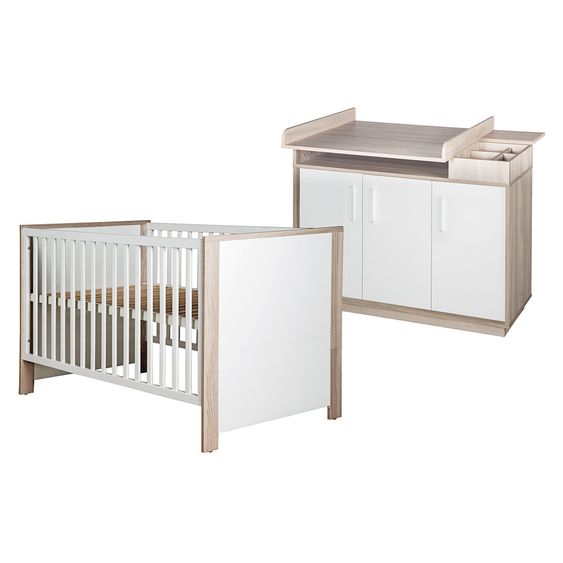 Roba Sparset Kinderzimmer Olaf mit Bett und Wickelkommode