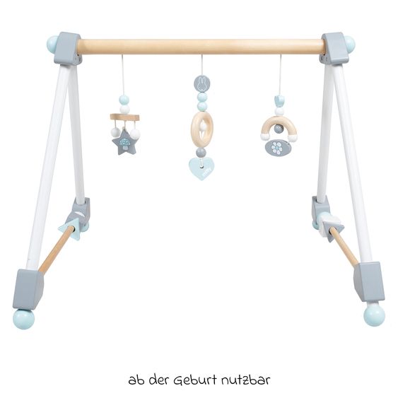 Roba Spieltrapez aus Holz mit verschiedenem Spielzeug - Miffy - farbig lackiert