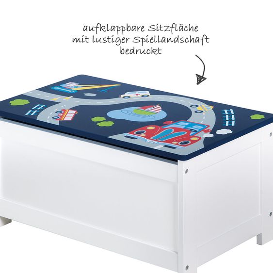 Roba Spieltruhe - Rennauto - Blau
