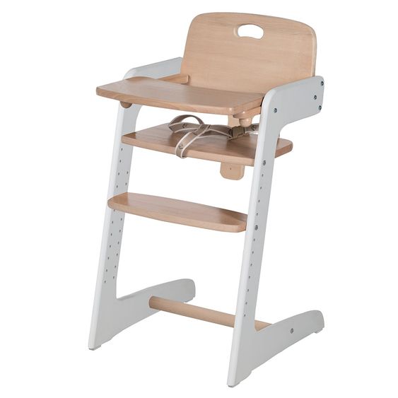 Roba Treppen-Hochstuhl Bio-Buche Bicolor Kid Up - Weiß