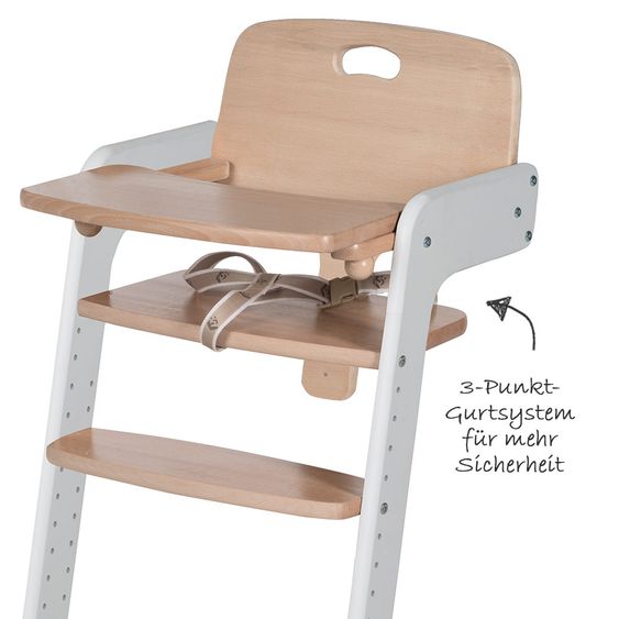 Roba Treppen-Hochstuhl Bio-Buche Bicolor Kid Up - Weiß