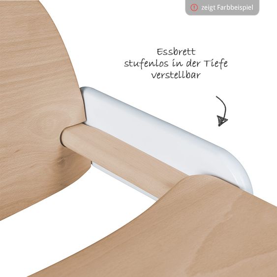 Roba Treppen-Hochstuhl Bio-Buche Kid Up - Weiß