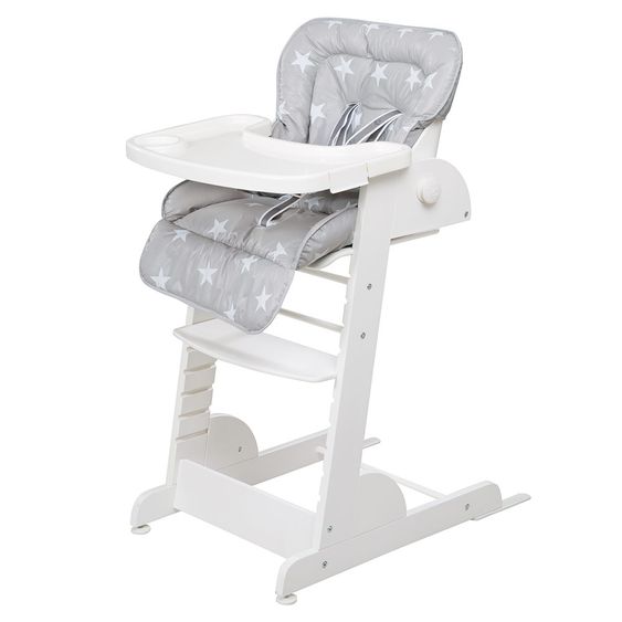 Roba Treppen-Hochstuhl Chill-Up inkl. Auflage - Little Stars - Grau