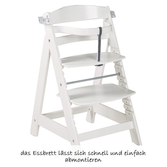 Roba Treppen-Hochstuhl Sit Up Click mit Essbrett - Weiß