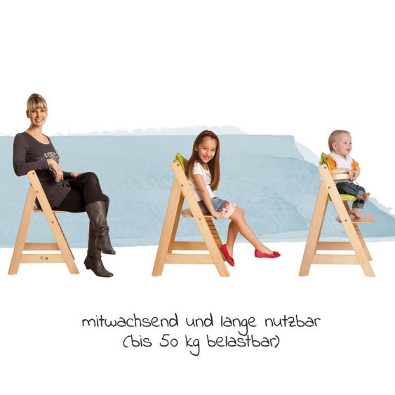 Roba Sit Up III stair high chair - Nature