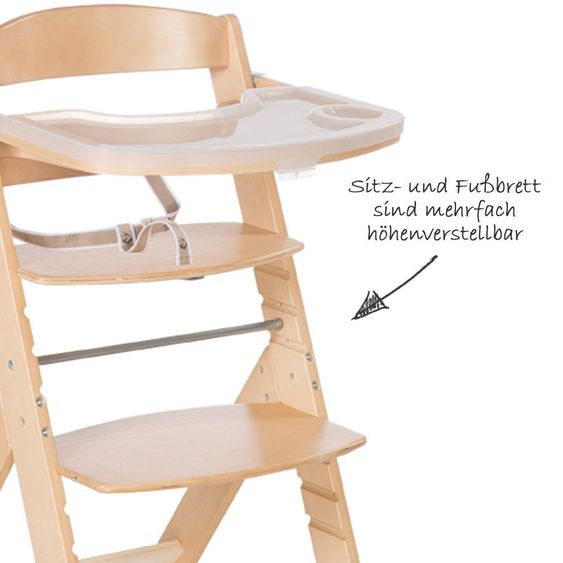 Roba Sit Up Super Maxi stair high chair - Nature