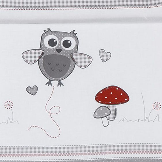 Roba Changing mat Soft - Adam & Owl - Grey