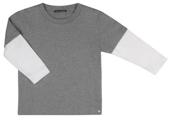 Rock Star Baby Camicia a maniche lunghe Star Guitar - Grigio - Taglia L
