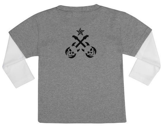Rock Star Baby Camicia a maniche lunghe Star Guitar - Grigio - Taglia L