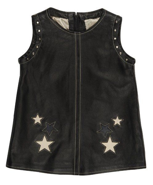 Rock Star Baby Lederkleid Rock Star Girls - Schwarz - Gr. XL