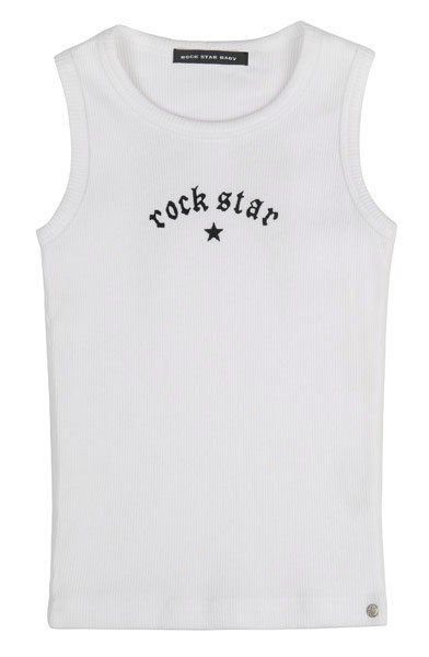 Rock Star Baby Rippshirt Rock Star Wings - Weiß - Gr. XS