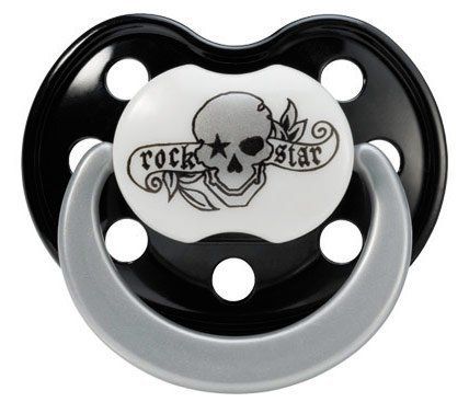 Rock Star Baby Schnuller RSB - Silikon 0-3 M - Tattoo Pirat