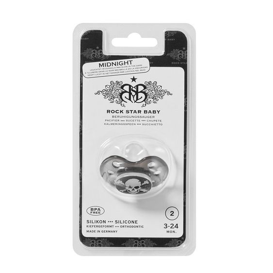 Rock Star Baby Schnuller RSB - Silikon 3-24 M - Midnight