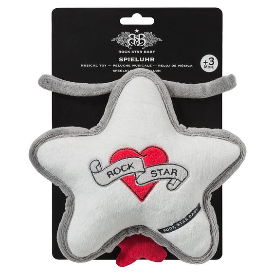 Rock Star Baby Stoffspieluhr RSB - Heart & Wings