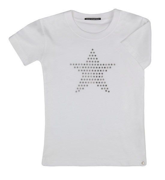 Rock Star Baby T-Shirt Big Star - Weiß - Gr. S