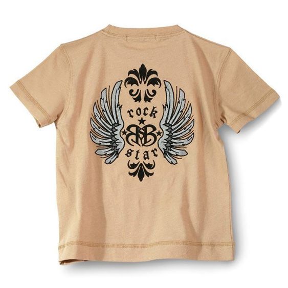Rock Star Baby T-Shirt Rock Star - Beige - Gr. S