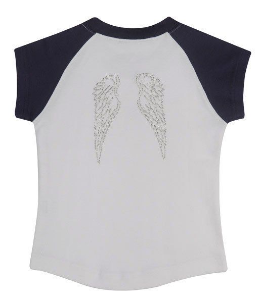 Rock Star Baby T-Shirt Wings - Weiß Blau - Gr. M