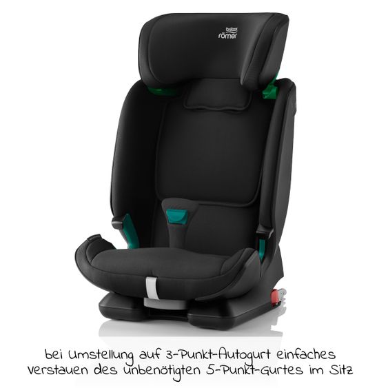 Römer Kindersitz Advansafix M i-Size 15 Monate -12 Jahre (76-150 cm) mit SecureGuard, Isofix &Top Tether - Cosmos Black