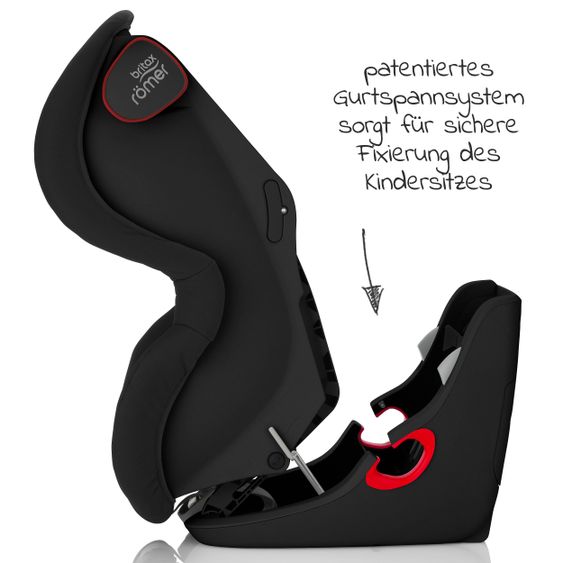 Römer Kindersitz King II LS Black Series Gr. 1 ab 9 Monate-4 Jahre (9-18 kg) inkl. Licht- und Tonindikator - Cosmos Black