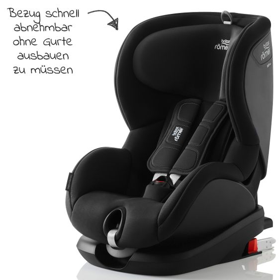 Römer Kindersitz Trifix 2 i-SIZE 15 Monate-4 Jahre (76-105 cm) SICT-Seitenaufprallschutz, Isofix & Top Tether - Cosmos Black