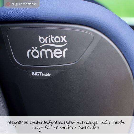 Römer Kindersitz Trifix 2 i-SIZE 15 Monate-4 Jahre (76-105 cm) SICT-Seitenaufprallschutz, Isofix & Top Tether - Cosmos Black