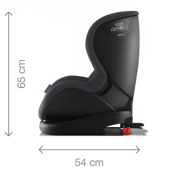 Römer Kindersitz Trifix 2 i-SIZE 15 Monate-4 Jahre (76-105 cm) SICT-Seitenaufprallschutz, Isofix & Top Tether - Storm Grey