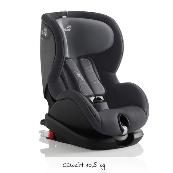 Römer Kindersitz Trifix 2 i-SIZE 15 Monate-4 Jahre (76-105 cm) SICT-Seitenaufprallschutz, Isofix & Top Tether - Storm Grey