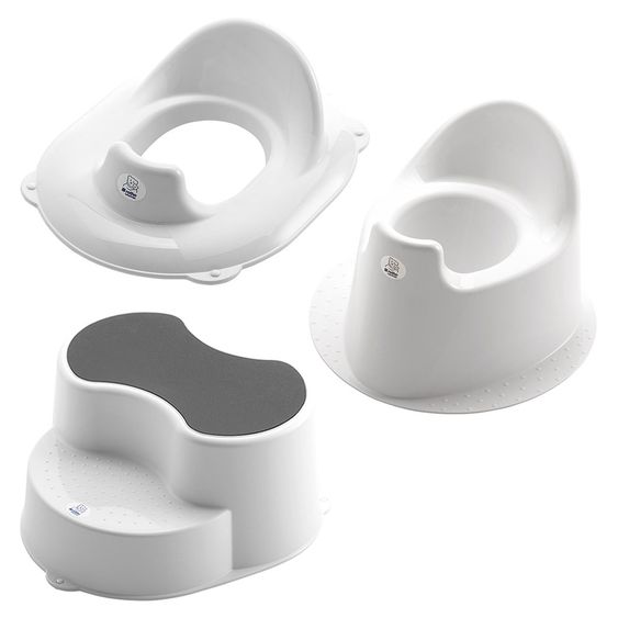 Rotho Babydesign 3-tlg. Töpfchentraining-Set Top - Step by Step - Weiß